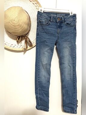 George Medium Wash Stretch Skinny Jeans - Blue